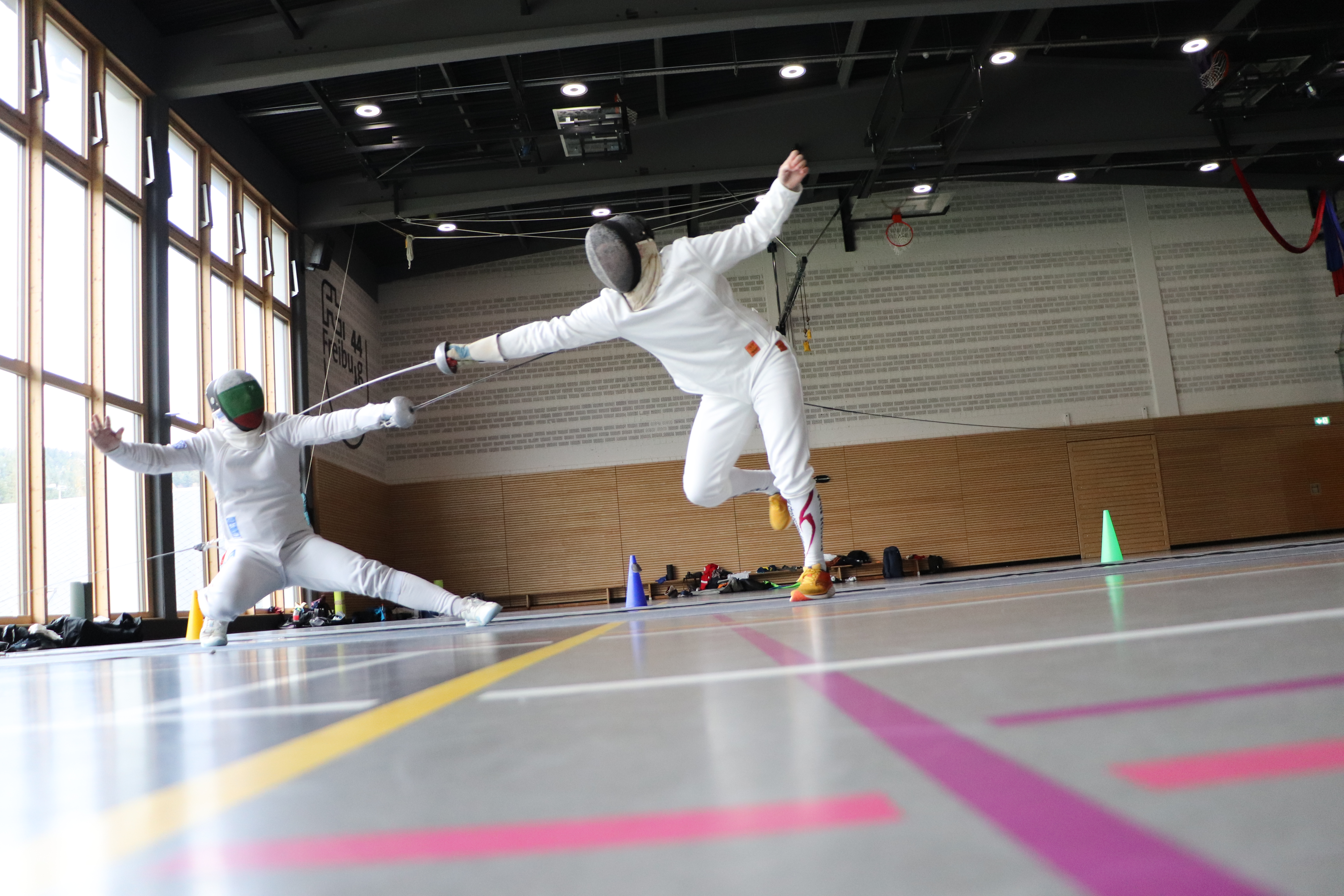 Fencing training in Freiburg
